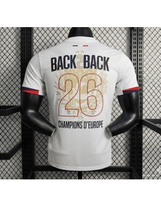Camiseta de campeón del PSG 25/26 versión jugador 