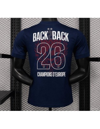 Camiseta de campeón del PSG 25/26 versión jugador 